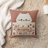 Coussin Empreintes de patte de chat mignon et minuscule et (Couverture)