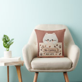 Coussin Empreintes de patte de chat mignon et minuscule et (Chaise)