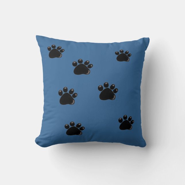 Coussin Empreintes de pattes de chien (Recto)