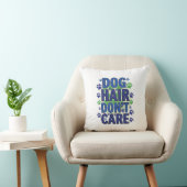 Coussin Empreintes de pattes de chiens bleus, violets et v (Chaise)