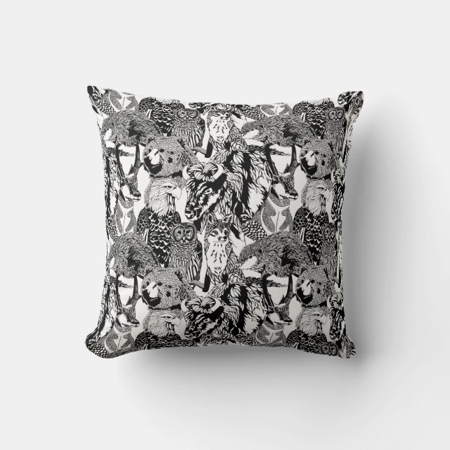 Coussin en bois de montage de créature d'insigne (Recto)