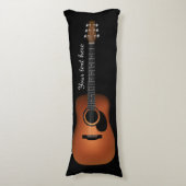 Coussin en bois naturel de corps de guitare (Devant (Vertical))