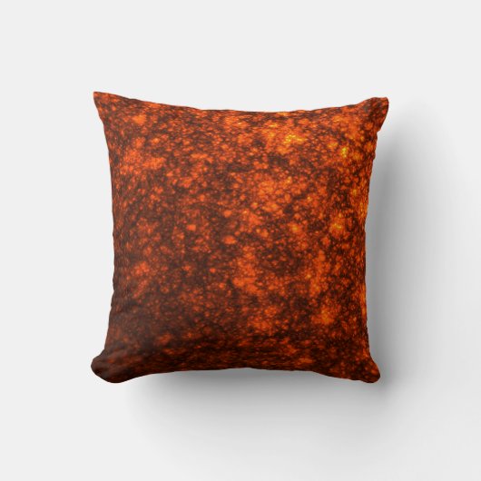 Coussin en coton avec lave en fusion (Recto)