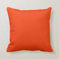Coussin en couleur vive orange brûlée