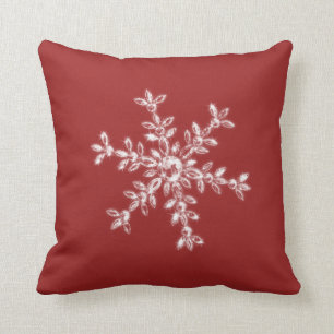 Coussin en cristal de vacances de flocon de neige