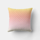 Coussin en diamants blancs jaunes dorés mignons (Verso)