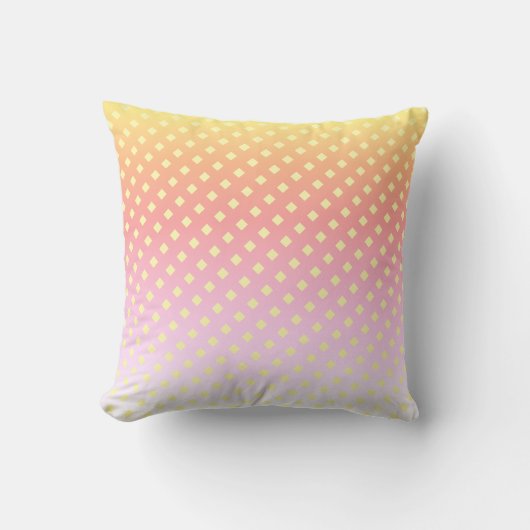Coussin en diamants blancs jaunes dorés mignons (Recto)