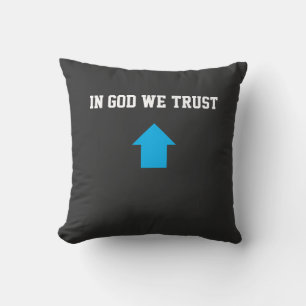 Coussin En Dieu Nous Faisons Confiance – Esthétique Foi &