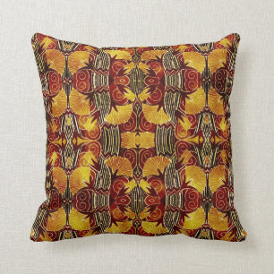 Coussin En flammes - motif d'art déco