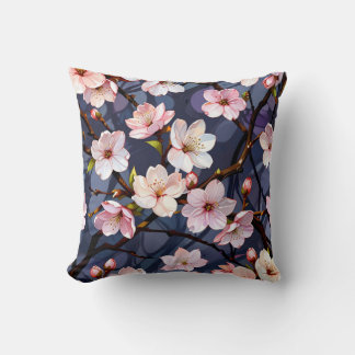 Coussin en fleurs de cerisier.