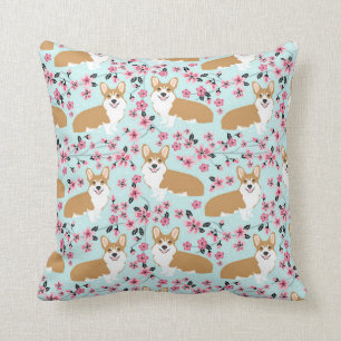 Coussin en fleurs de cerisiers de Corgi