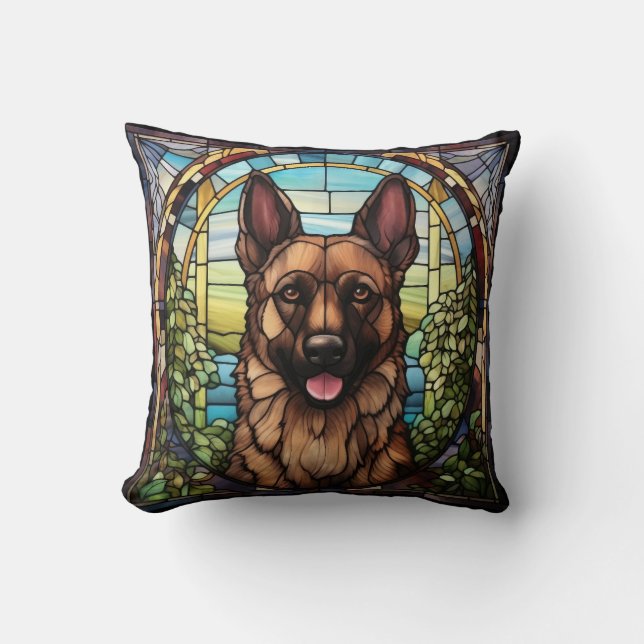 Coussin en forme de chien alsacien (Recto)