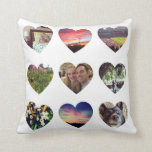 Coussin en forme de coeur personnalisé de 18<br><div class="desc">Une manière d'amusement de présenter vos neuf ou dix-huit photos préférées d'Instagram,  ce coussin à la maison de décor est entièrement personnalisable et un cadeau parfait la Saint-Valentin ou à celle que vous aimez.</div>