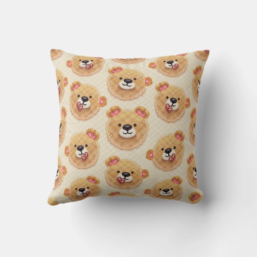 Coussin en forme d'ours en peluche (Verso)