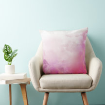 Coussin en marbre d'encre rose