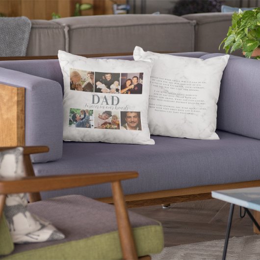 Coussin En Mémoire Affectueuse | Mémorial de 6 Collages de