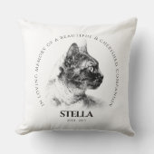 Coussin En mémoire d'un mémorial adoré pour animaux de com (Recto)