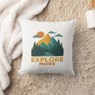 Coussin En savoir plus - Retro Mountain & Forest Adventure
