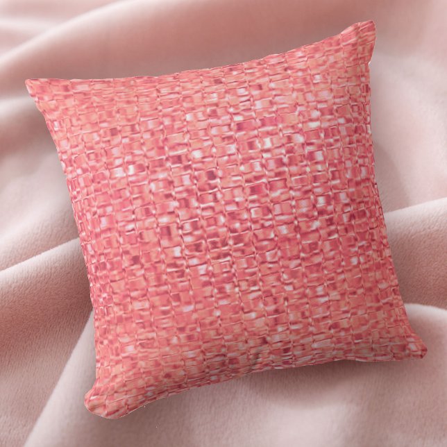 Coussin en verre rose corail (Créateur téléchargé)