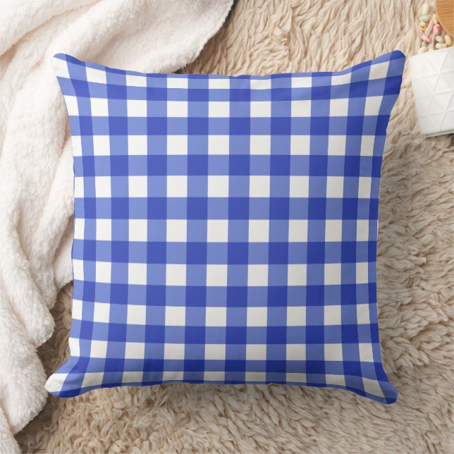 Coussin En vichy bleue (Couverture)