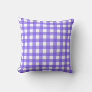 Coussin En vichy périphérique et blanc