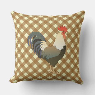 COUSSIN EN VICHY ROOSTER