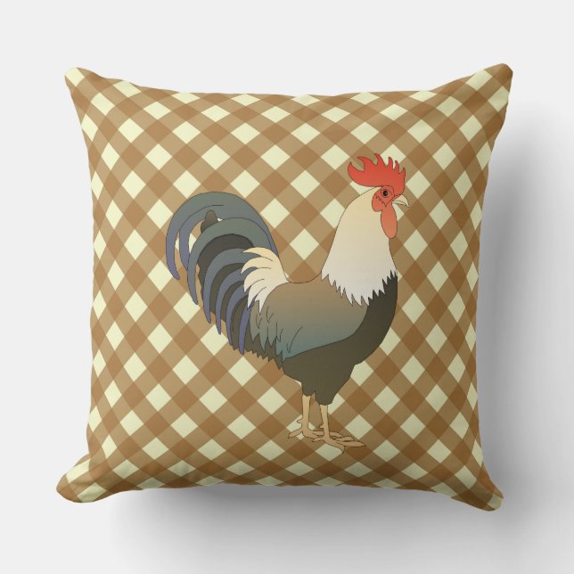 COUSSIN EN VICHY ROOSTER (Recto)