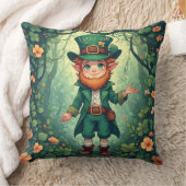 Coussin Enchanted Forest Leprechaun Luckyish Nursery Decor (Couverture)