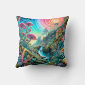 Coussin Enchanted Psychedelic Dreamscape (Verso)