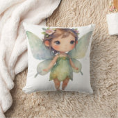 Coussin Enchanted Woodland Fairy: pastel green Sprite (Couverture)