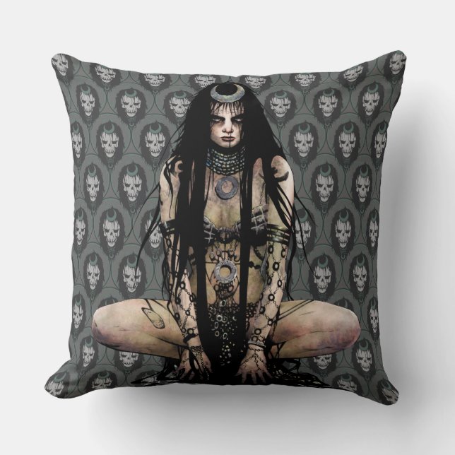 Coussin Enchanteresse du peloton | de suicide (Recto)