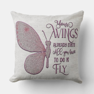Coussin Encouragement Inspirationnel/Citations Lancer Pill