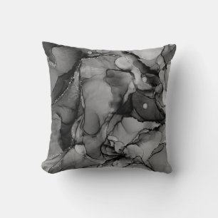 Coussin Encre d'alcool noire