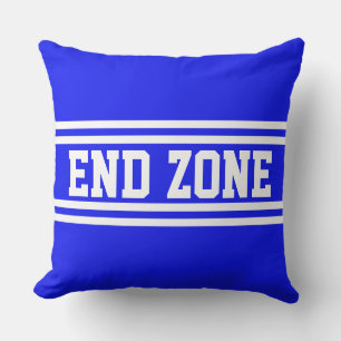Coussin END ZONE Bleu Royal Athlétique Bandes de Course Bl