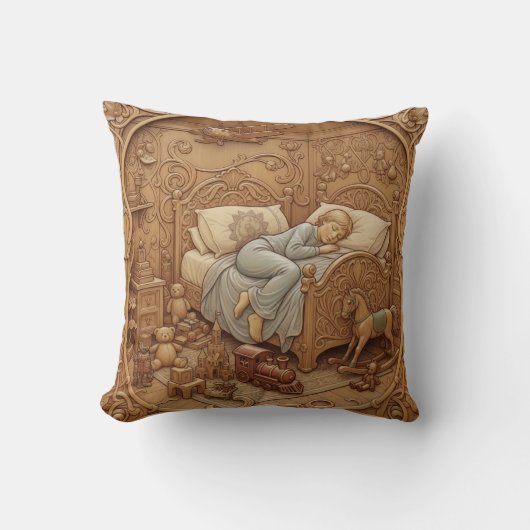 Coussin Endormi dans ma chambre (Recto)