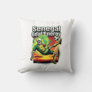 Coussin Énergie de but Sénégal Skeleton Striker Nations Cr