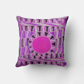 Coussin ÉNERGIE SOLAIRE SOLAIRE Pink violet Fuchsia Noir B (Verso)