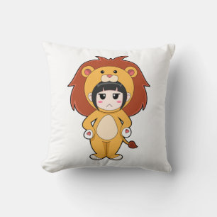 Coussin Enfant avec costume de lion