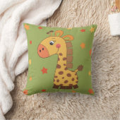 Coussin enfant avec girafe & étoiles (Couverture)