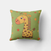Coussin enfant avec girafe & étoiles (Verso)