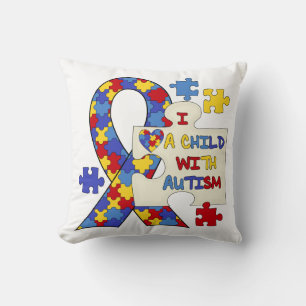 Coussin Enfant avec le ruban de sensibilisation sur