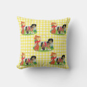 Coussin Enfant Cowboy Avec Corde Et Cheval (Recto)