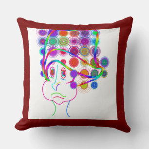 Coussin Enfant de dessin animé avec chapeau idiot