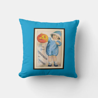 Coussin Enfant de Halloween vintage avec citrouille Jack o