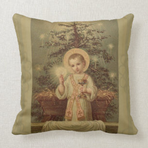 Coussin Enfant Jésus de Noël avec l'eucharistie par Manger
