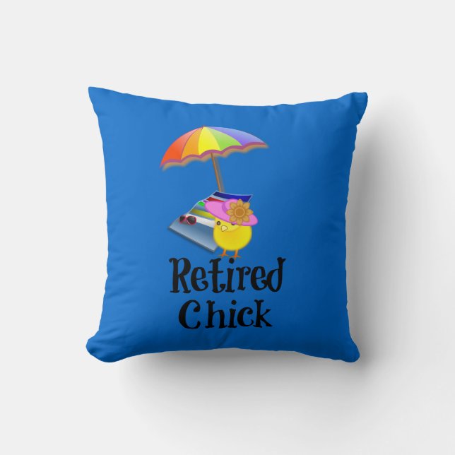Coussin Enfant retraité, Humour de retraite (Recto)