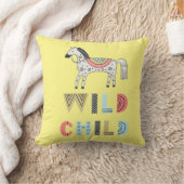 Coussin Enfant sauvage Cheval Scandinave Baby Jaune (Couverture)