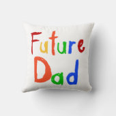 Coussin Enfant Texte Futur Papa T-shirts et cadeaux (Verso)