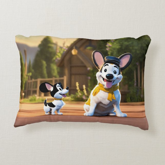 COUSSIN ENFANT TIRÉ ANIMÉ (Dos)