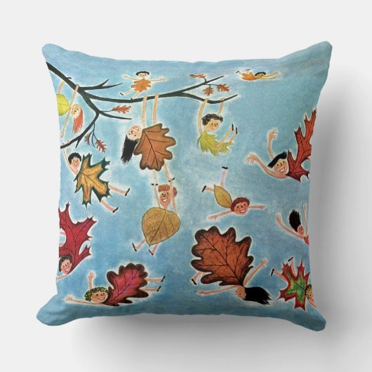 Coussin Enfants de feuille (Recto)